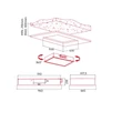 Nodor - Páraelszívó NorBreeze ISLA BESTLA X 960 RF Hob to Hood