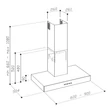 Sirius - Páraelszívó SLTC-122 TW PVD ANTI-DROP 60 cm Antracit