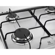 Kép 5/5 - Electrolux KGS6424SX inox, beépíthető, gáz, főzőzóna: 4, beépíthető méret: 56cm, főzőlap