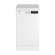 Kép 1/8 - Beko DFS28021W fehér, programok száma: 8, keskeny szabadonálló, 10 terítékes mosogatógép 