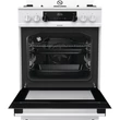 Kép 4/10 - Gorenje KS6350WF fehér, szabadonálló, gáz, kombinált, főzőzóna: 4, sütő:71L, grill, tűzhely