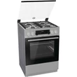 Kép 2/7 - Gorenje KS6350XF inox, szabadonálló, gáz, kombinált, főzőzóna: 4, sütő:71L, grill, tűzhely