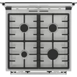 Kép 3/7 - Gorenje KS6350XF inox, szabadonálló, gáz, kombinált, főzőzóna: 4, sütő:71L, grill, tűzhely