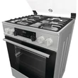 Kép 5/7 - Gorenje KS6350XF inox, szabadonálló, gáz, kombinált, főzőzóna: 4, sütő:71L, grill, tűzhely