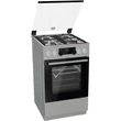 Kép 1/8 - Gorenje KS5350XF inox, szabadonálló, gáz, kombinált, főzőzóna: 4, sütő:71L, grill, tűzhely