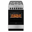 Kép 1/4 - Electrolux LKK560000X inox, szabadonálló, gáz, kombinált, főzőzóna: 4, sütő:58L, grill, tűzhely