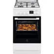 Kép 1/7 - Electrolux LKK560205W fehér, szabadonálló, gáz, kombinált, főzőzóna: 4, sütő:58L, grill, tűzhely