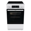 Gorenje GEC5C42WG fehér, szabadonálló, kerámialapos, elektromos, főzőzóna: 4, sütő:70L, grill, tűzhely