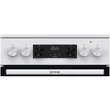 Gorenje GEC5C42WG fehér, szabadonálló, kerámialapos, elektromos, főzőzóna: 4, sütő:70L, grill, tűzhely