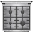 Kép 7/22 - Gorenje GKS6C70XF inox, szabadonálló, gáz, kombinált, főzőzóna: 4, sütő:71L, grill, tűzhely