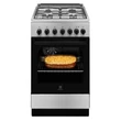 Kép 1/7 - Electrolux LKK520002X inox, szabadonálló, gáz, kombinált, főzőzóna: 4, sütő:54L, grill, tűzhely