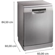 Kép 3/8 - Bosch SMS4EMI06E inox, programok száma: 6, szabadonálló, 14 terítékes mosogatógép 