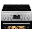 Electrolux LKR540267X inox, szabadonálló, kerámialapos, elektromos, főzőzóna: 4, sütő:57L, grill, tűzhely