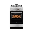 Kép 1/4 - Electrolux LKK560232X Inox, szabadonálló, gáz, kombinált, főzőzóna: 4, sütő:58L, grill, tűzhely