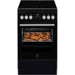 Kép 1/5 - Electrolux LKR564275K fekete, szabadonálló, gáz, kombinált, főzőzóna: 4, sütő:57L, grill, tűzhely