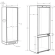 Kép 5/6 - Haier HBW5518E alulfagyasztós, beépíthető, Hűtő:186L, Fagyasztó:62L, No frost hűtőszekrény