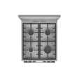 Gorenje GKS5C71XF Inox, szabadonálló, gáz, kombinált, főzőzóna: 4, sütő:70L, grill, tűzhely