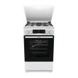 Gorenje GKS5C72WF fehér, szabadonálló, gáz, kombinált, főzőzóna: 4, sütő:70L, grill, tűzhely