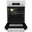 Gorenje GKS5C72WF fehér, szabadonálló, gáz, kombinált, főzőzóna: 4, sütő:70L, grill, tűzhely
