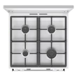 Kép 6/20 - Gorenje GKS6C71WF fehér, szabadonálló, gáz, kombinált, főzőzóna: 4, sütő:71L, grill, tűzhely