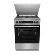 Gorenje GKS6C71XF Inox, szabadonálló, gáz, kombinált, főzőzóna: 4, sütő:71L, grill, tűzhely