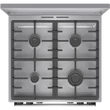Gorenje GKS6C71XF Inox, szabadonálló, gáz, kombinált, főzőzóna: 4, sütő:71L, grill, tűzhely