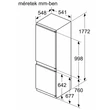 Kép 13/14 - Bosch KIV865SE0 alulfagyasztós, beépíthető, Hűtő:183L, Fagyasztó:84L, Low frost hűtőszekrény