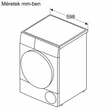 Kép 7/7 - Bosch WQG24591BY fehér, 9kg, hőszivattyús, szárítógép