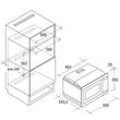 Candy CA20FMW7NG 1000W, 20lieteres, fekete, beépíthető, mikrohullámú sütő