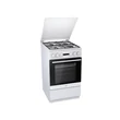 Kép 1/2 - Mora K 363 BW fehér, szabadonálló, gáz, kombinált, főzőzóna: 4, sütő:62L, grill, tűzhely