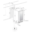 Pando PVZB 30-16XR borhűtő - pult alá építhető, inox, jobbos
