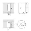 Pando PVMB 30-16XR borhűtő - pult alá építhető, inox, jobbos