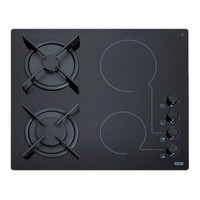 Franke FHX 604 2G 2C BK C beépíthető kombinált elektromos-üveg-gáz főzőlap