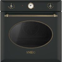 SMEG SF855AO hőlégkeveréses beépíthető rusztikus sütő - antracit / bronz