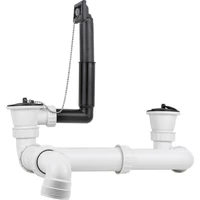 Kettős lefolyó gar. EZS12x4,EZ8x4 túlfolyóval