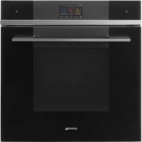 SMEG PIROLITIKUS HŐLÉGKEVERÉSES SÜTŐ,Linea,10+1 funkció,150 automatikus program,színes TFT kijelző,fekete üveg