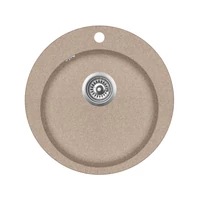 EVIDO Tondo kerek gránit mosogató, 505 mm,avena EVIDO Tondo kerek gránit mosogató, 505 mm,avena