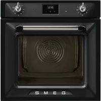 SMEG PIROLITIKUS HŐLÉGKEVERÉSES SÜTŐ, Victoria design, Galileo, 60 cm, ES LCD, fekete