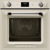 SMEG PIROLITIKUS HŐLÉGKEVERÉSES SÜTŐ, Victoria design, Galileo, 60 cm, ES LCD, bézs