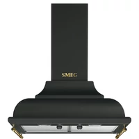 SMEG CORTINA design kürtős fali páraelszívó, 60 cm, antracit