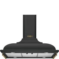 SMEG CORTINA design kürtős sziget páraelszívó, 90 cm, antracit