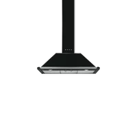 SMEG VICTORIA design kürtős fali páraelszívó, 90 cm, fekete, tekerőgombos vezérlés