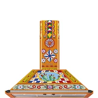 SMEG VICTORIA design kürtős fali páraelszívó, 90 cm, D&G Divina Cucina kollekció