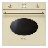 SMEG HŐLÉGKEVERÉSES SÜTŐ, Colonial design, 60 cm, analóg, bézs