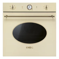 SMEG PIROLITIKUS HŐLÉGKEVERÉSES SÜTŐ, Colonial design, 60 cm, analóg, bézs