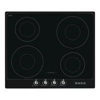 SMEG INDUKCIÓS FŐZŐLAP, Victoria design, 60 cm, 4 főzőzóna, fekete