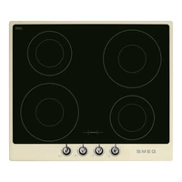 SMEG INDUKCIÓS FŐZŐLAP, Victoria design, 60 cm, 4 főzőzóna, bézs
