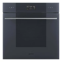 SMEG KOMBINÁLT GŐZSÜTŐ, Linea design, Galileo, 60 cm, ES LCD, neptune szürke üveg