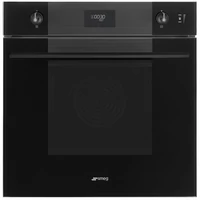 SMEG KOMBINÁLT PIROLITIKUS SÜTŐ, GŐZFUNKCIÓVAL, Linea design, Galileo, 60 cm, CS LCD, mélyfekete üveg