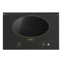 SMEG BEÉPÍTHETŐ MIKROHULLÁMÚ SÜTŐ, Colonial design, 22 liter, antracit SMEG BEÉPÍTHETŐ MIKROHULLÁMÚ SÜTŐ, Colonial design, 22 liter, antracit